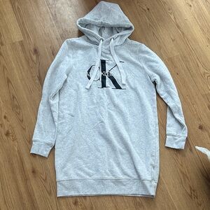 Calvin Klein jeans hooded sweatshirt dress - small